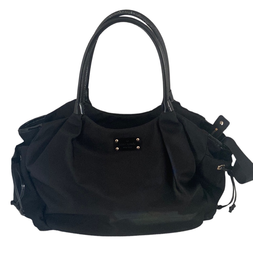 Kate Spade  watson lane Stevie Nylon baby diaper bag Black Travel Bag Large